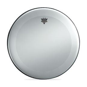 Remo 24" Powerstroke P3 Smooth White No-Stripe Bass, P3-1224-C1