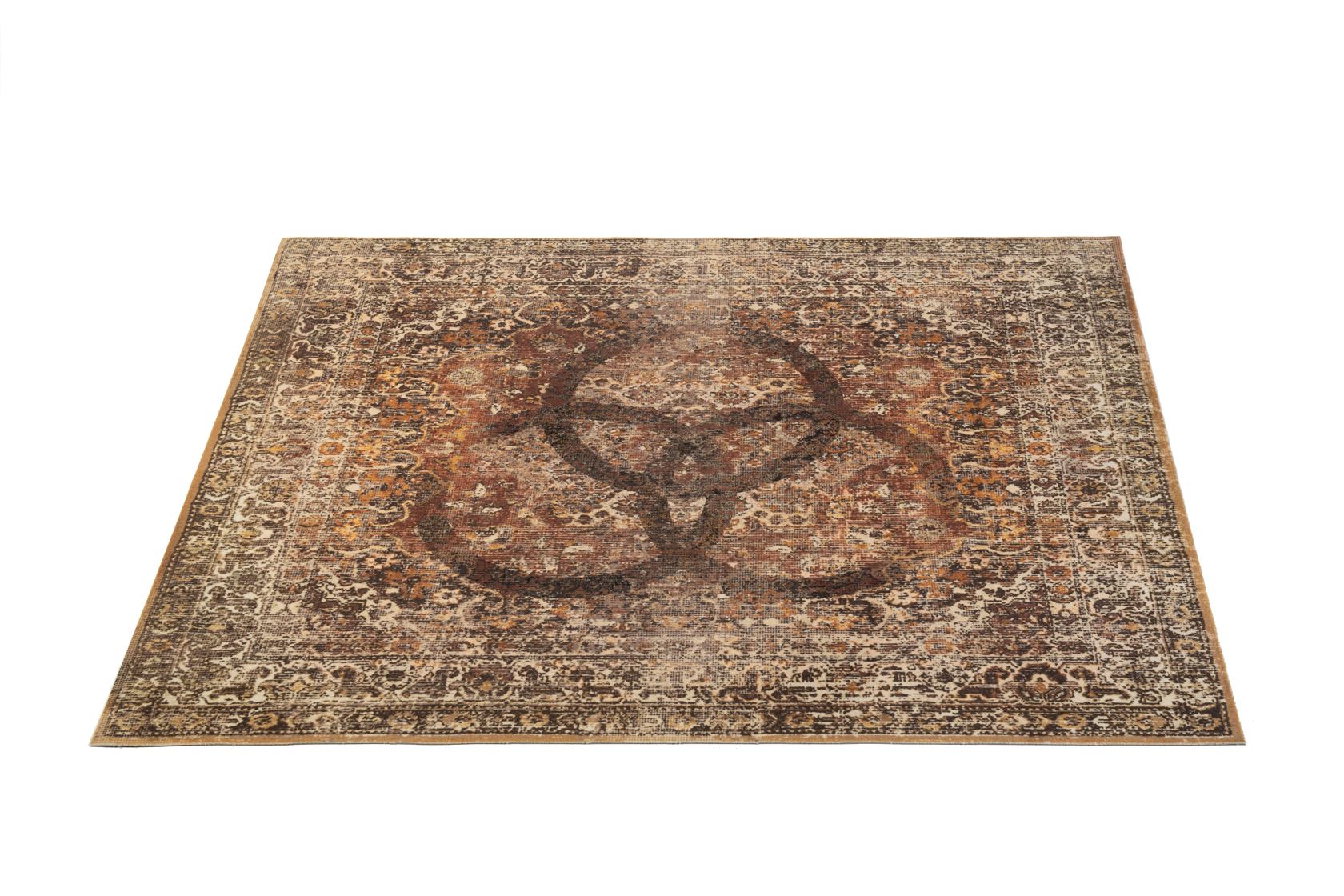DRUMnBASE vintage persian 185x160cm Bonzo II Beige afbeelding