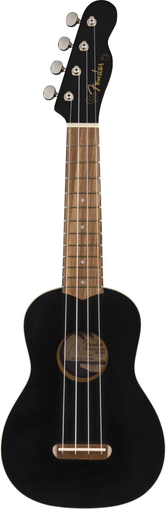 Klundertmusic Fender Venice Soprano Ukulele Black aanbieding