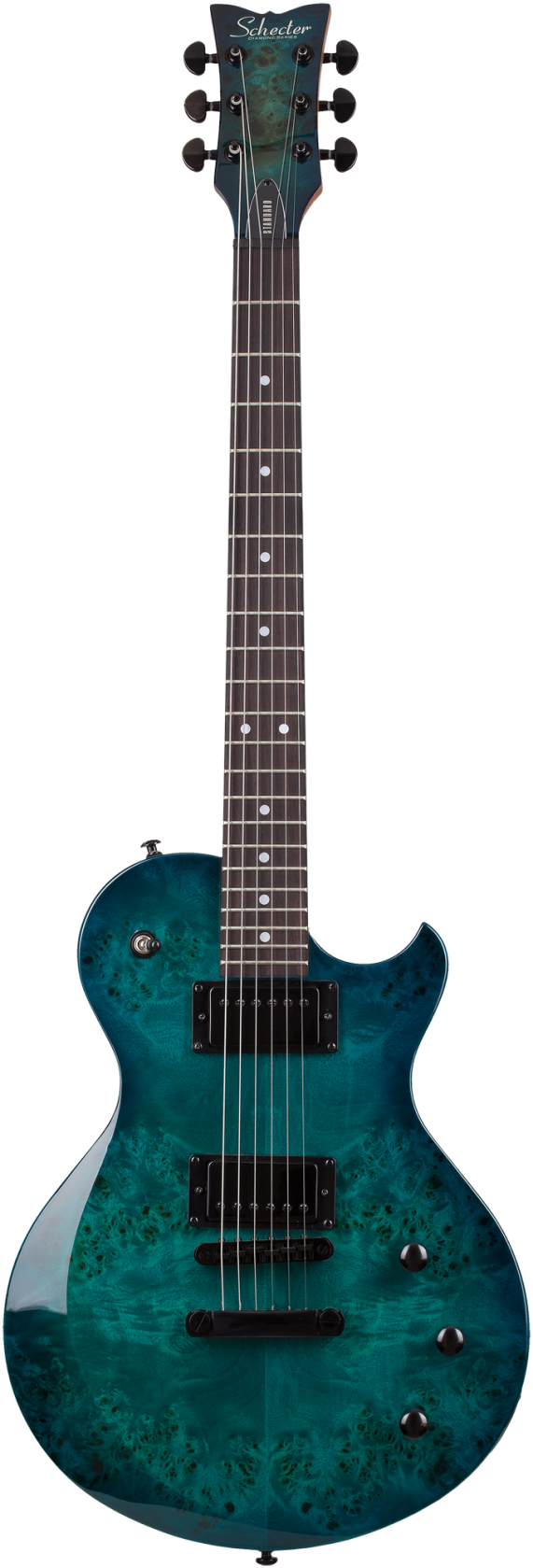 Schecter Solo II Standard, Ocean Blue Burl afbeelding