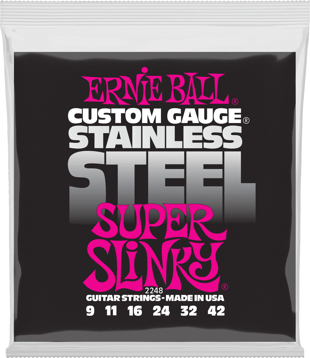 Ernie Ball Stainless Steel Super Slinky 2248