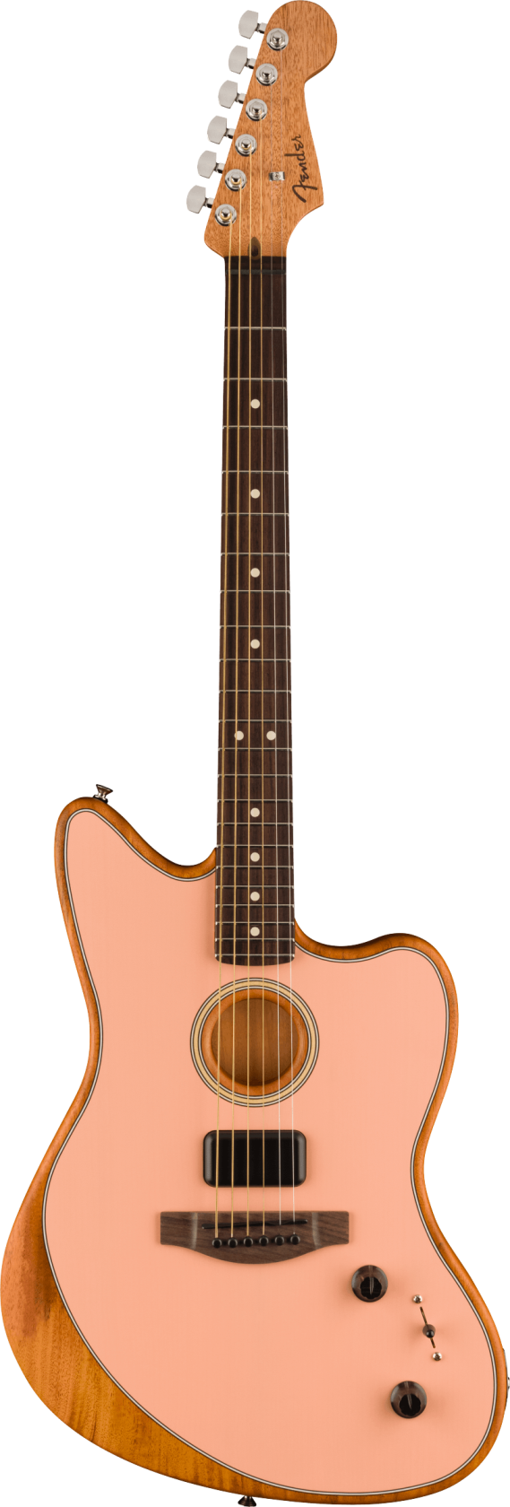 Fender Acoustasonic Player Jazzmaster, Shell Pink RW afbeelding