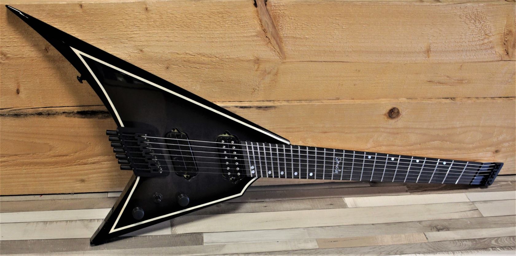 Ormsby Metal V GTR Headless 7-string (Run16) Dahlia Black afbeelding