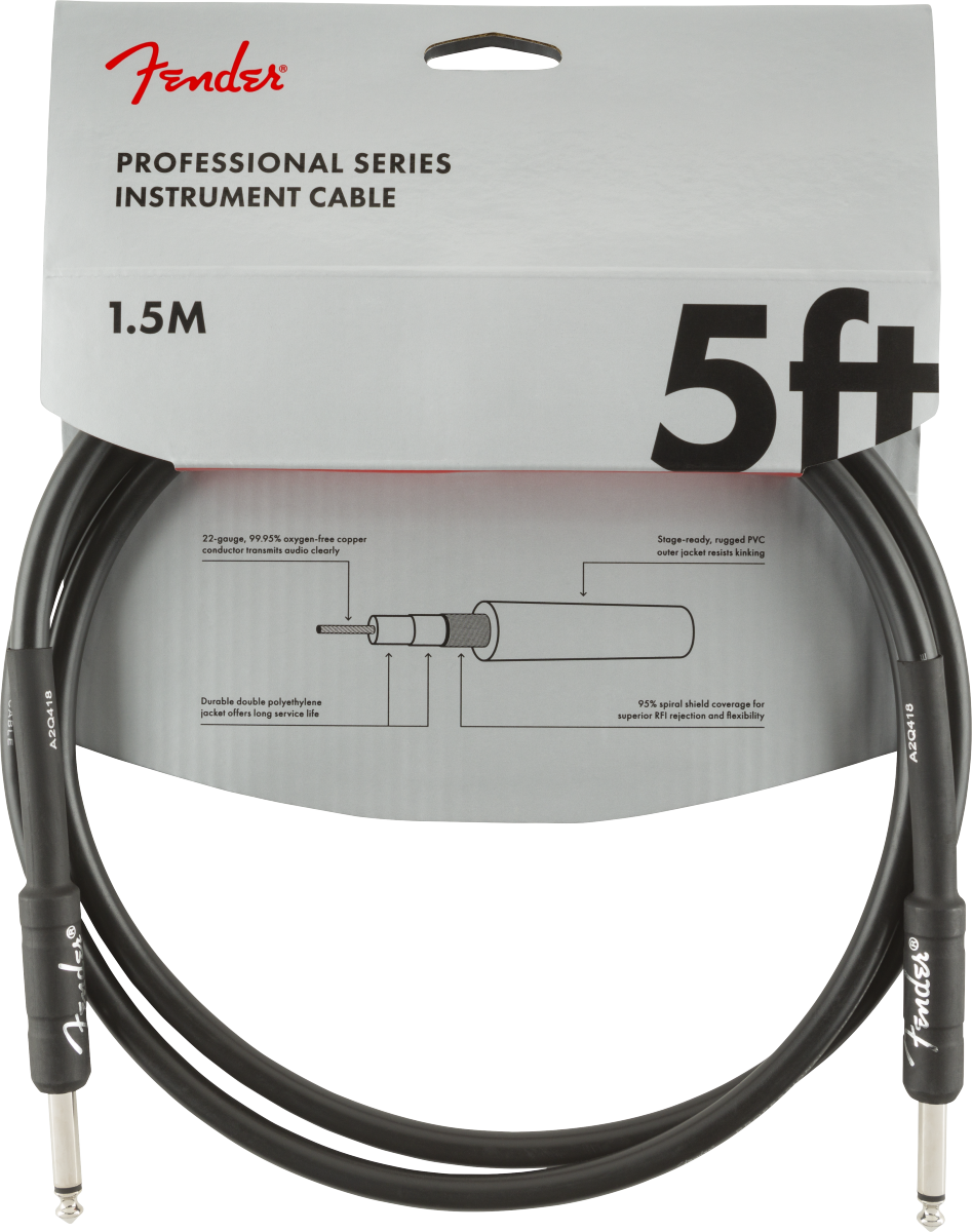 Fender Instrumentkabel Professional Series, Jack-Jack, 1.5m