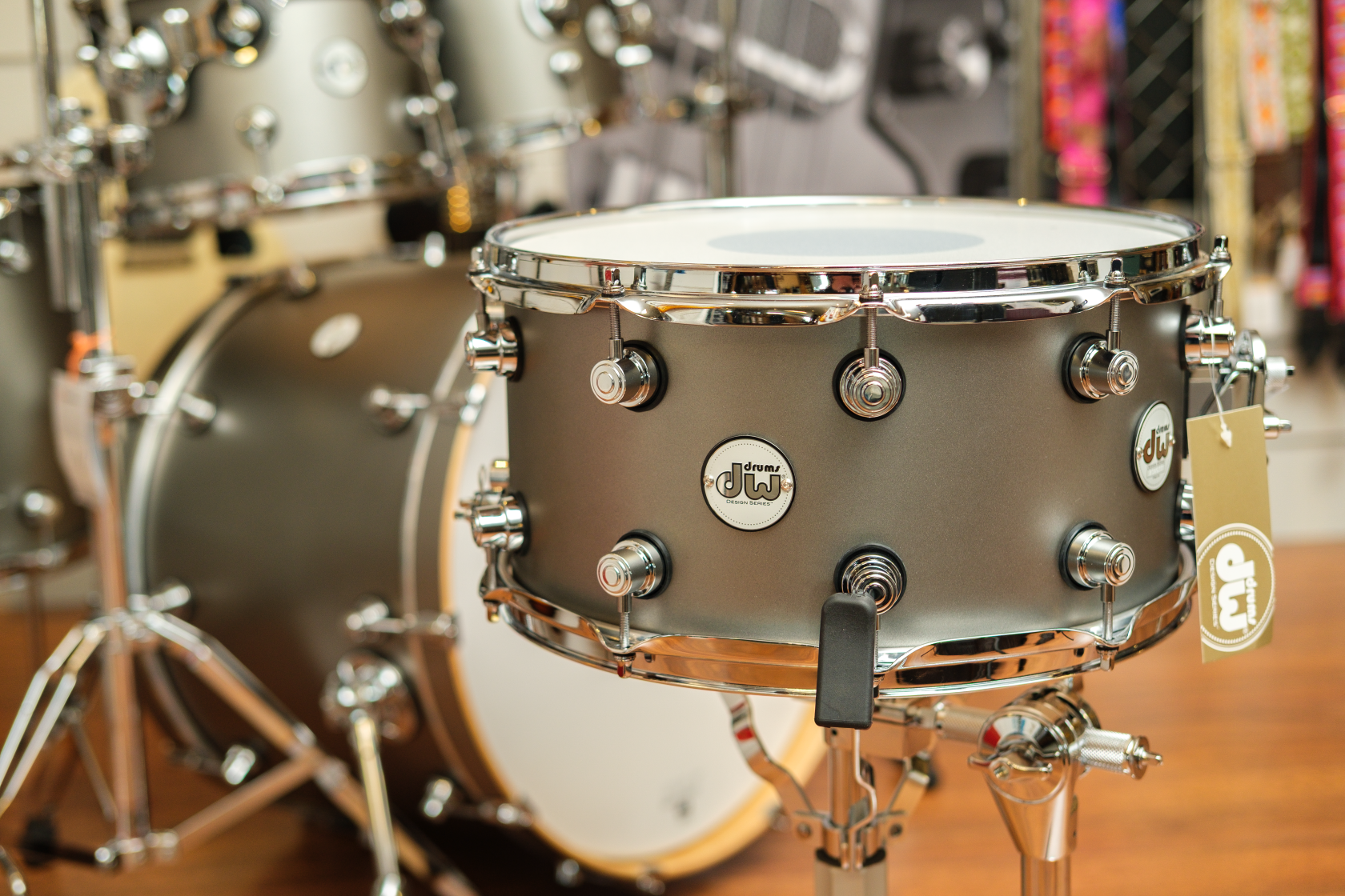 DW Design Series 14x07" Titanium Satin