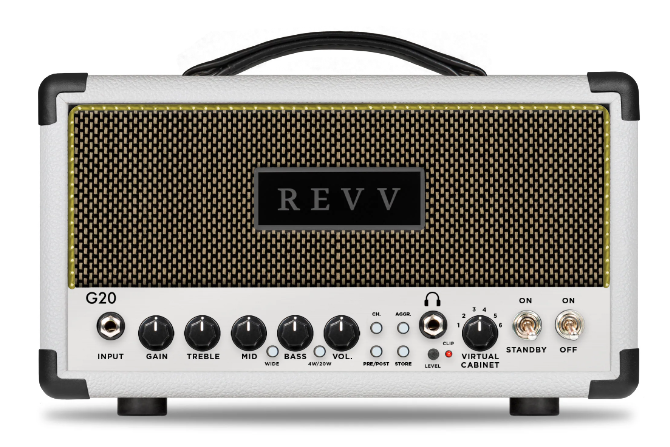 Revv G20 20/4-Watt Tube Headshell - White/Salt 'n Pepper