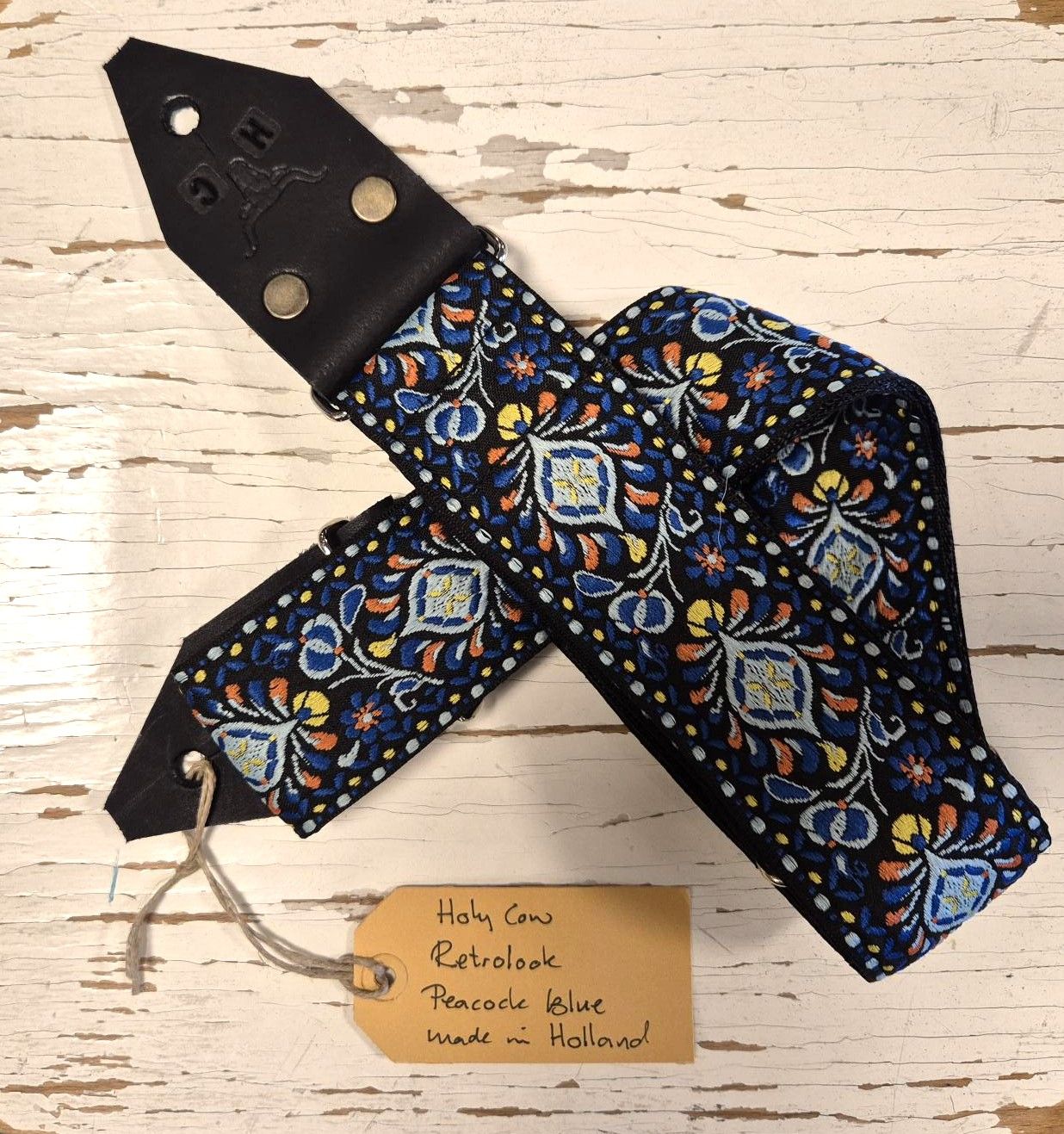 Holy Cow Straps Peacock Blue