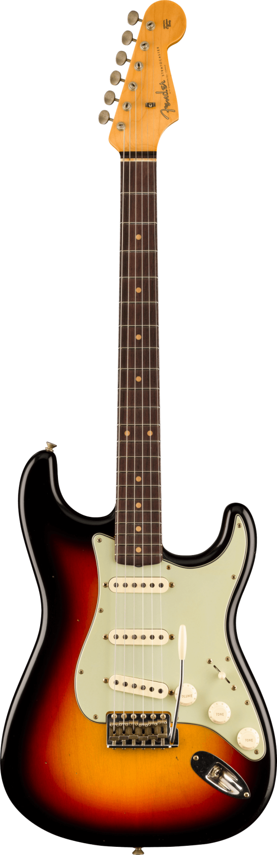 Fender Custom Shop Time Machine 1960 Stratocaster Journeyman Relic, Bleached 3-Color Sunburst