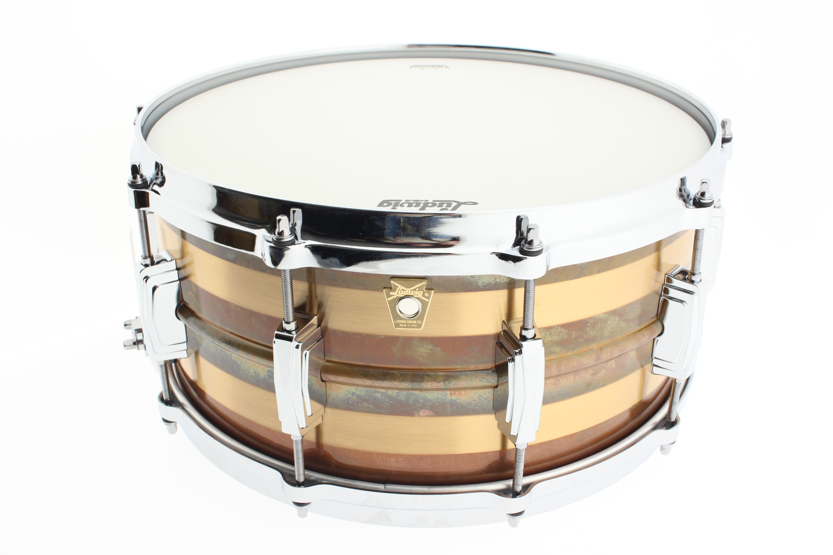 Ludwig Bronze Phonic 14x6,5" Raw Striped Bronze Patina