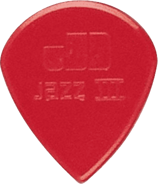 Dunlop Nylon Jazz III Plectrum 6-Pack rood