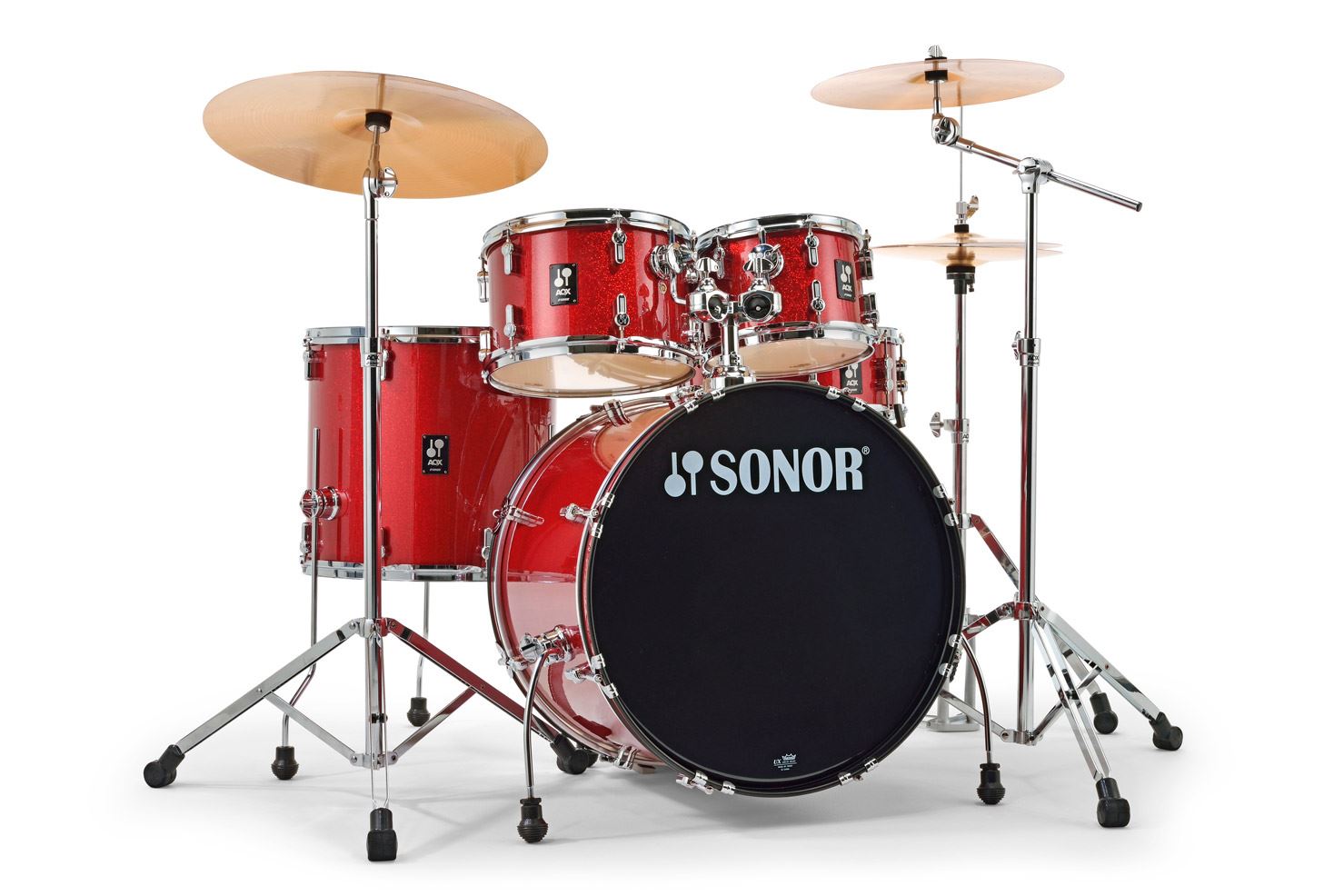 Sonor AQX Stage, Red Moon Sparkle, Incl. Hardware en Bekkens