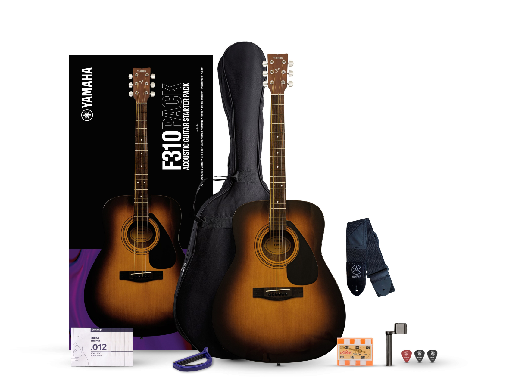 Yamaha F310P Tobacco Brown Burst