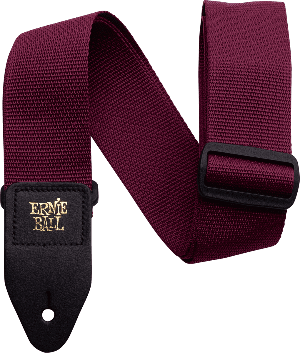 Ernie Ball Polypro Strap 4047 Bordeaux