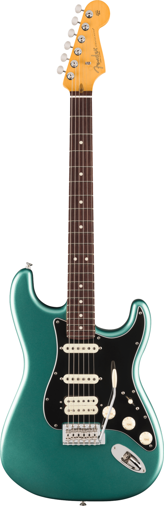 Fender American Professional Classic Stratocaster HSS, Faded Sherwood Green Metallic RW