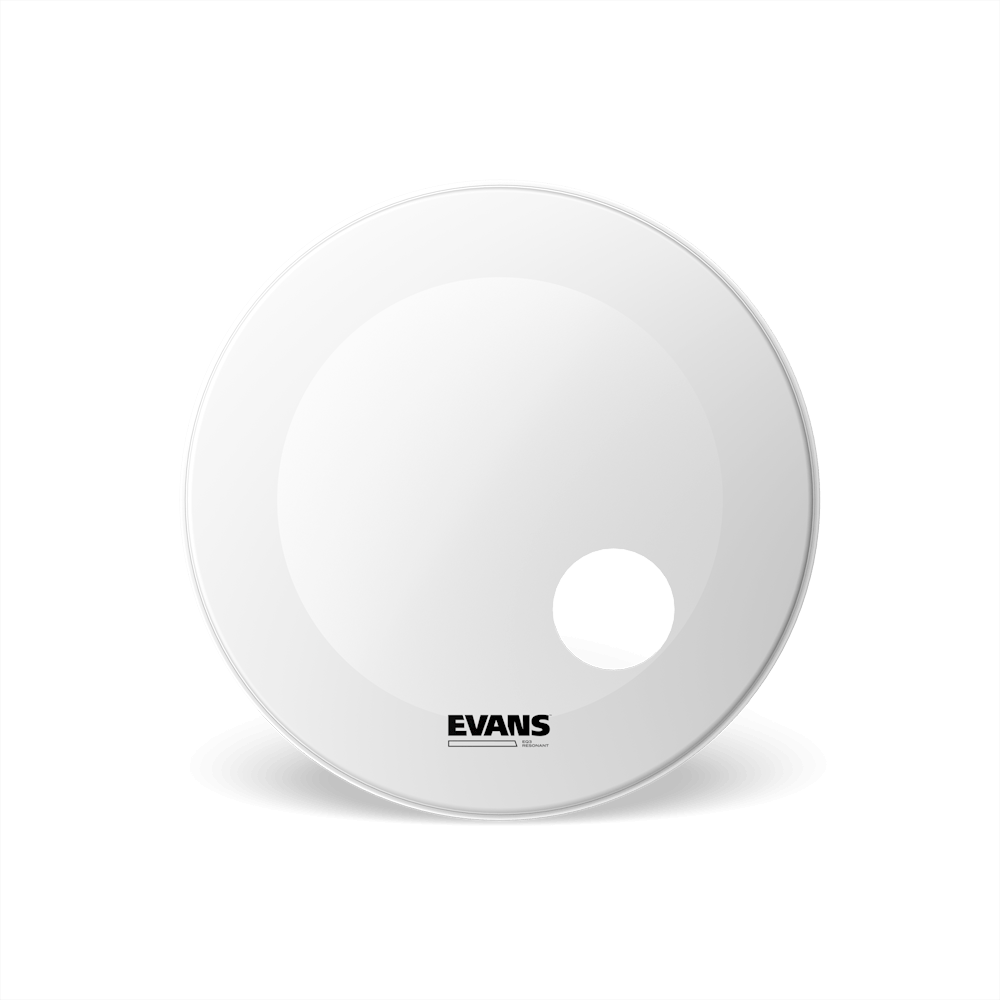 Evans 22" EQ3 Coated White Bass Reso, BD22RGCW