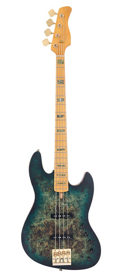 Sire Marcus Miller V10 Swamp Ash 4 Transparant Green Satin