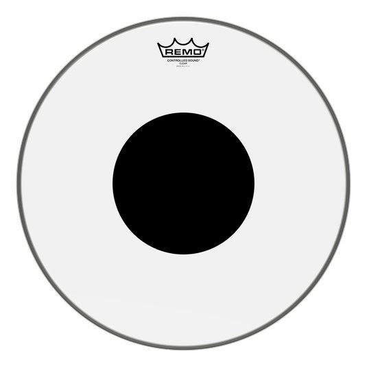 Remo 16" Controlled Sound Clear Black Dot, CS-0316-10