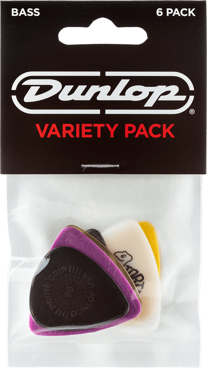 Dunlop PVP117 Bas Plectrum Variety 6-Pack