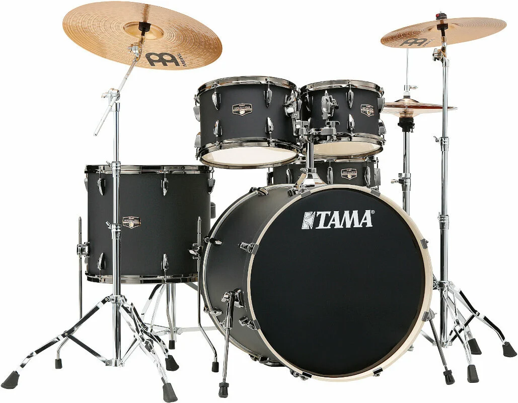 Tama Imperialstar, Blacked out Black Black Nickel Hardware, Incl. Hardware en Bekkens