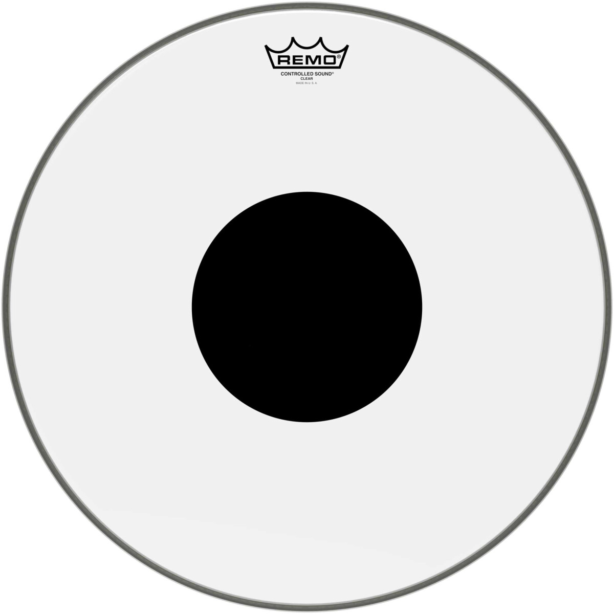 Remo 18" Controlled Sound Clear Black Dot, CS-0318-10