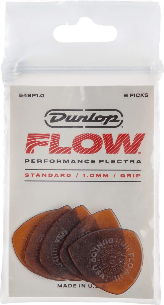 Dunlop Flow 1.00 Plectrum 6-Pack