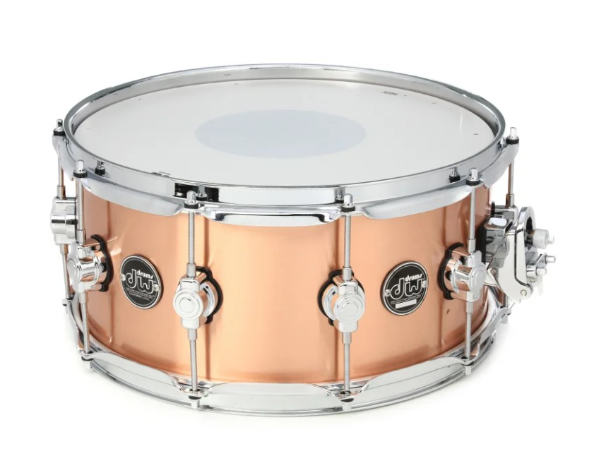 DW Performance 14x6,5 1mm Polished Copper Snaredrum afbeelding