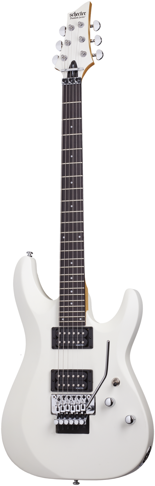 Schecter C-6 Deluxe FR, Satin White afbeelding