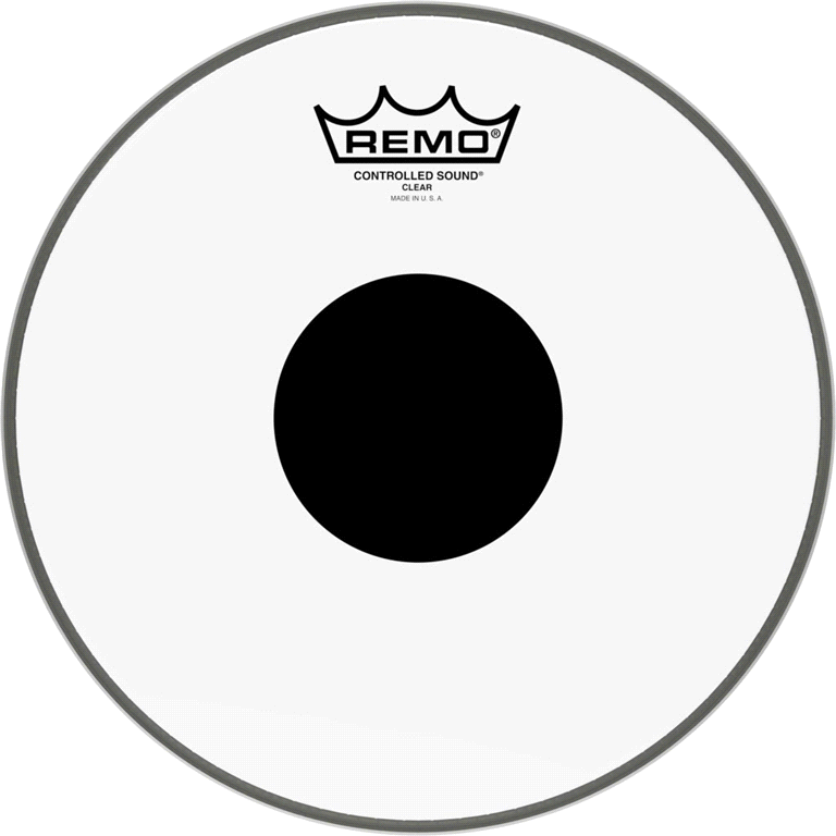 Remo 10" Controlled Sound Clear Black Dot, CS-0310-10