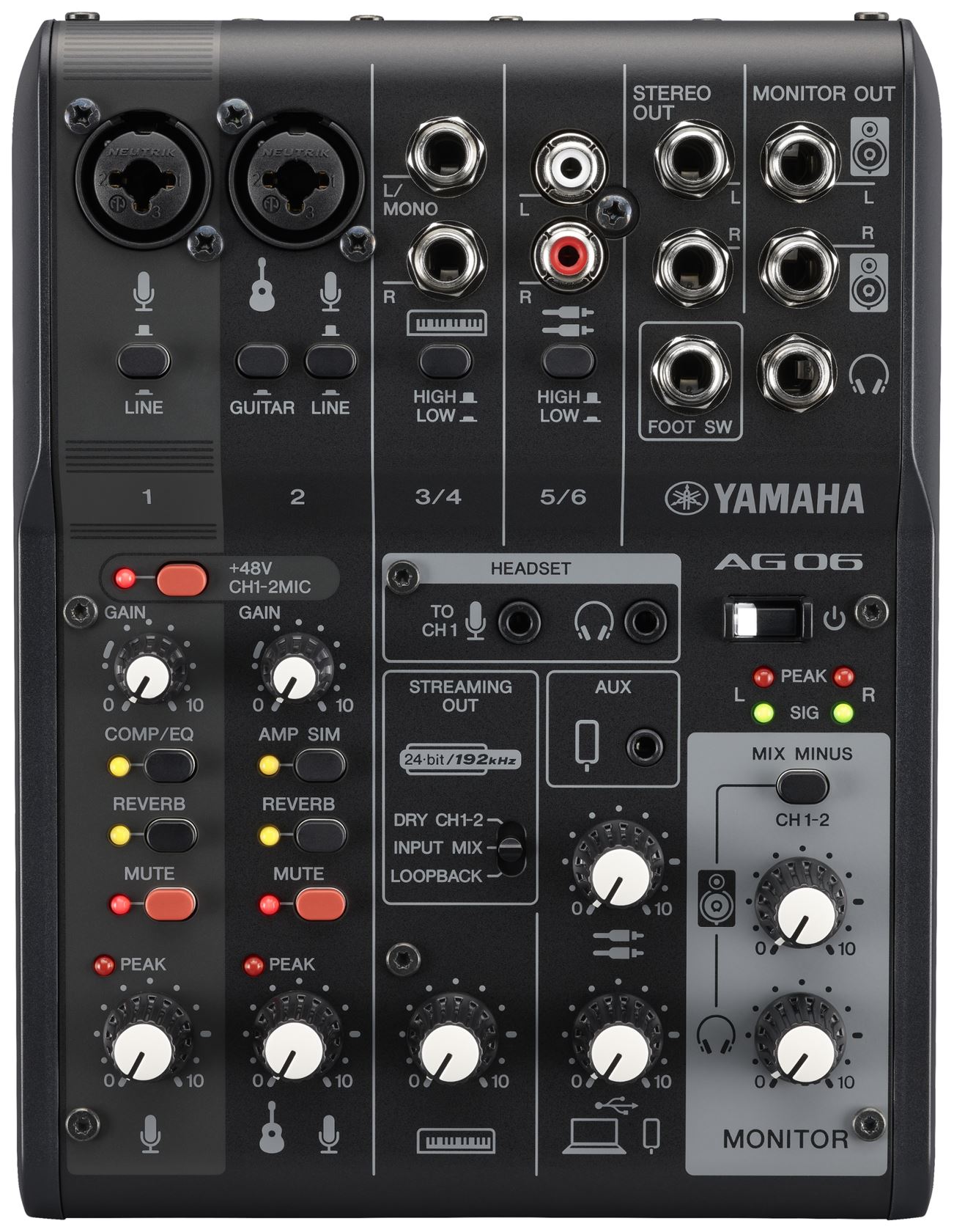 Klundertmusic Yamaha AG06MK2B aanbieding