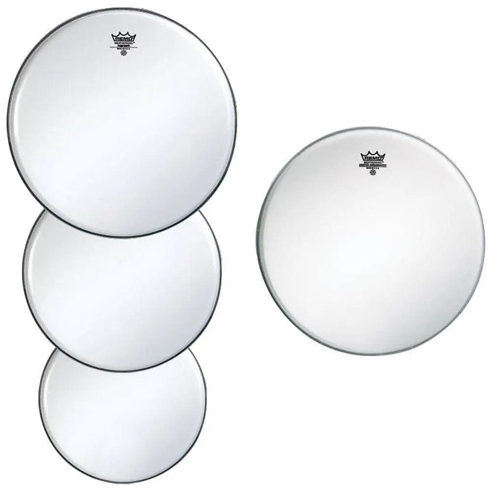 Remo ProPack Ambassador Clear 10",12",14"+14" Hazy Snare Bottom, PP-0730-BA