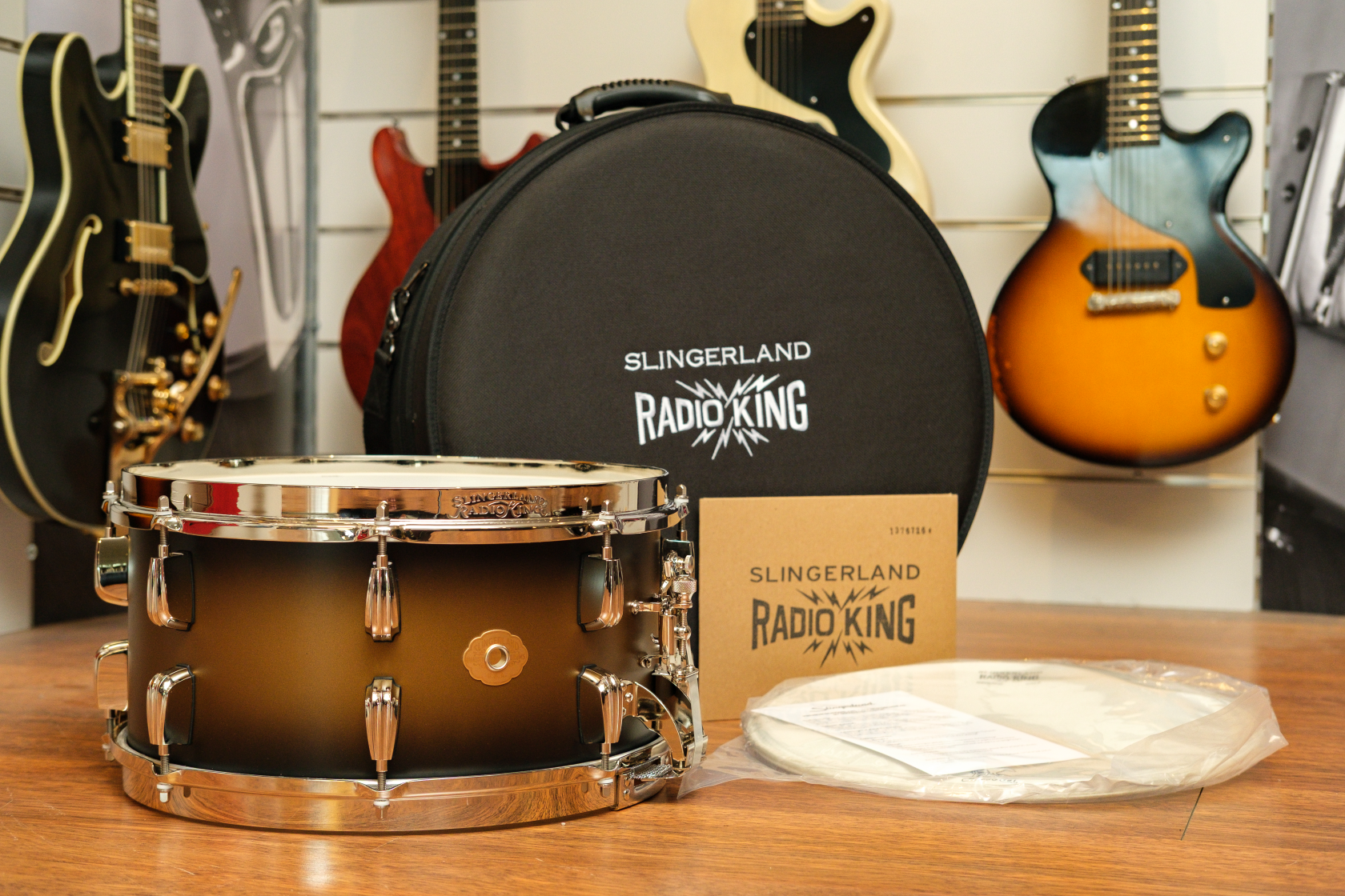 Slingerland Radio King 14x07" Black and Gold Lacquer Limited Edition