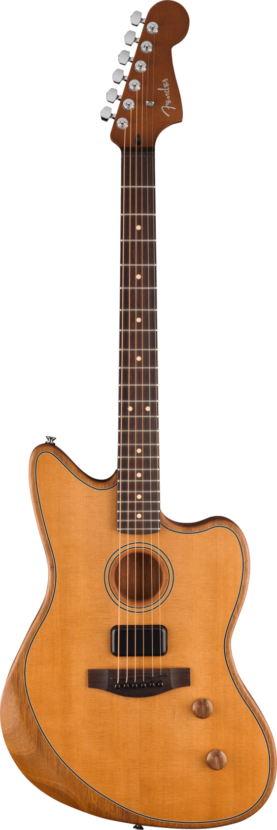 Fender Acoustasonic Standard Jazzmaster, Aged Natural RW
