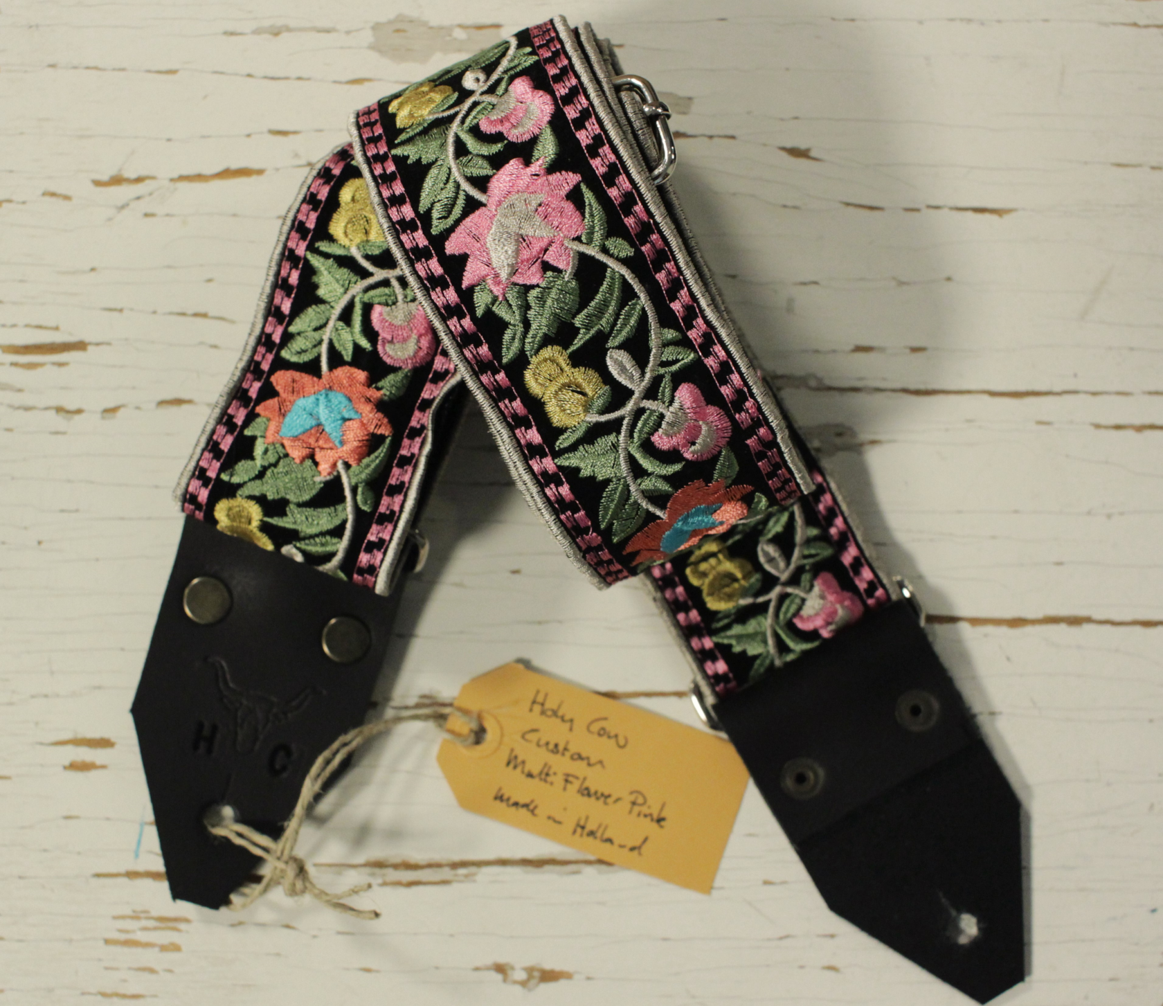 Holy Cow Straps Multi Flower Pink