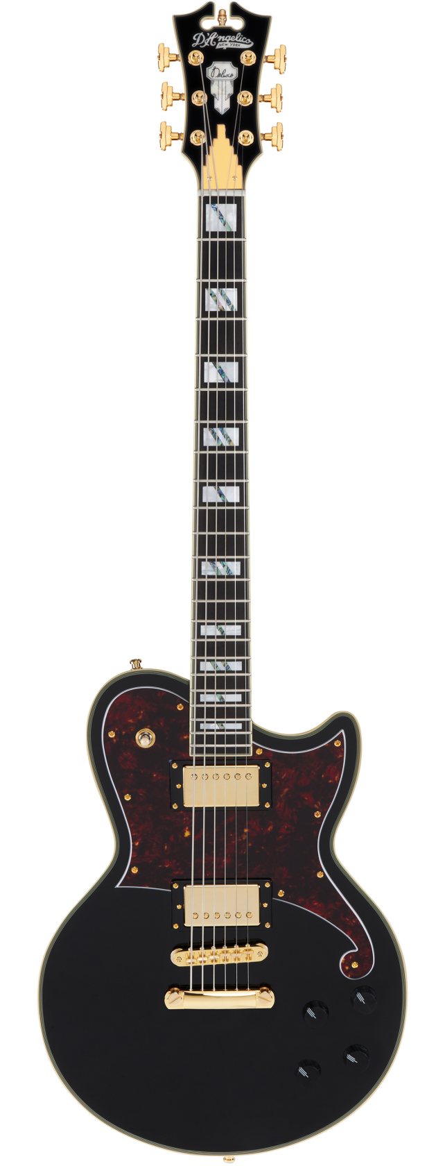 D'angelico Deluxe Atlantic Baritone Black afbeelding