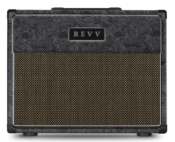 Revv 1x12" Cabinet 90-watt, Extension Cabinet Black Western/Salt 'n Pepper afbeelding