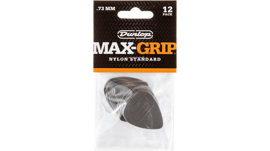 Dunlop Max Grip Nylon Standard .73 Plectrum 12-Pack 