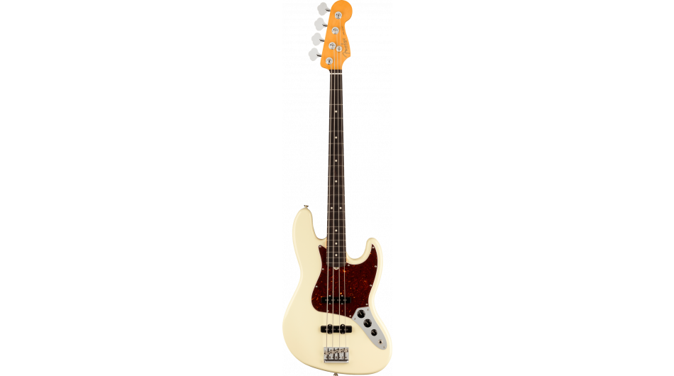 Fender American Pro II Jazz Bass, Olympic White RW