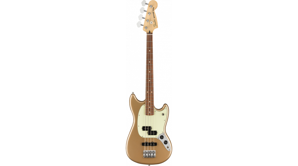 Fender Player Mustang PJ Bass, Firemist Gold PF