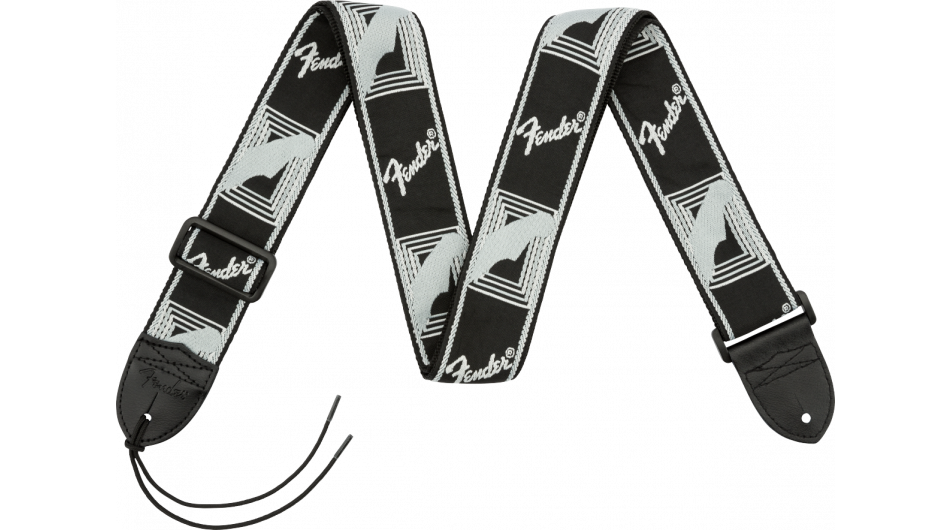 Fender Monogram, zwart/licht grijs/donker grijs 2"
