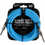 Ernie Ball 6417 Flex Cable 6 meter instrumentkabel blauw