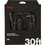Fender Coil Cable Deluxe Tweed Black, Jack-Jack Haaks, 9m