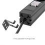 Adam Hall 19" Power Strip 1HE with switch & protection cap