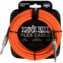 Ernie Ball 6421 Flex Cable 6 meter instrumentkabel oranje
