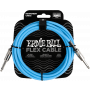 Ernie Ball 6412 Flex Cable 3 meter instrumentkabel blauw