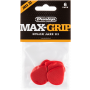 Dunlop Max Grip Nylon Jazz III Plectrum 6-Pack rood
