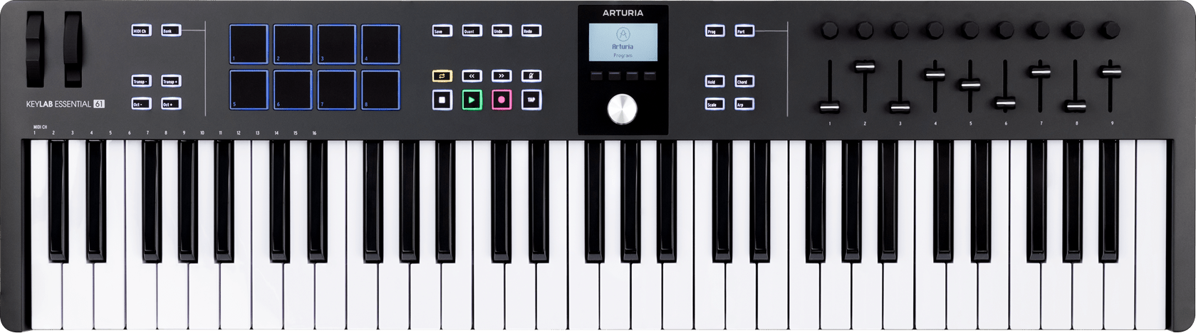 Arturia KeyLab Essential 61 mk3 Black - Klundert Music