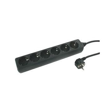 TDM stekkerdoos, 6-voudig, 1.5 mtr.