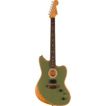 Fender Acoustasonic Player Jazzmaster, Antique Olive RW