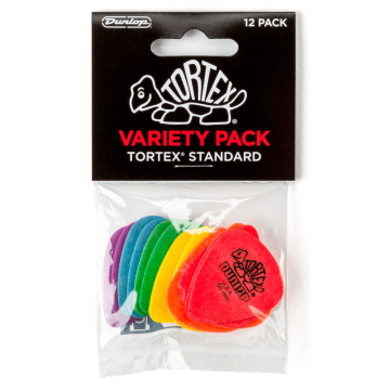 Dunlop PVP418 Tortex Standard Plectrum Variety 12-Pack