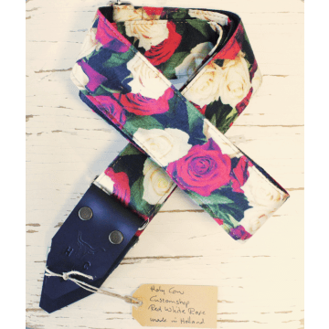 Holy Cow Straps Customshop Red White Rose